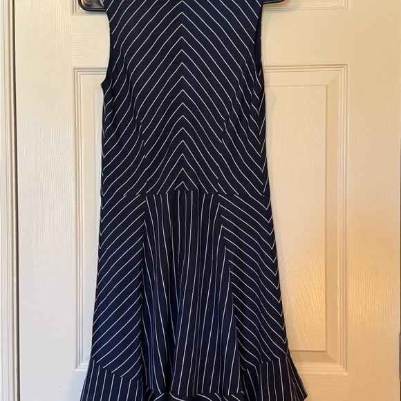 J. Crew Navy and White Striped Mini Dress Size 2 - Picture 6 of 7